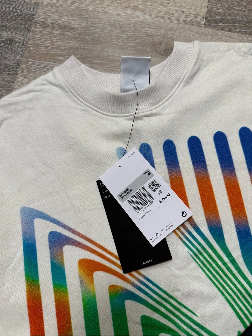 Nike cream crewneck